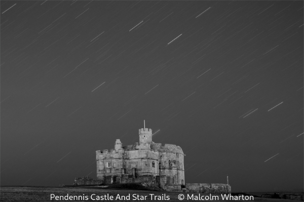 Malcolm-Wharton_Pendennis-Castle-And-Star-Trails_1