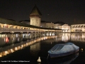 Peaceful night on the Chapel Bridge by Pat Billyard