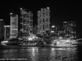 Waterfront at Night by Linda Allen